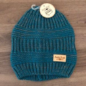 Teal Knot Beanie by Britt’s Knits